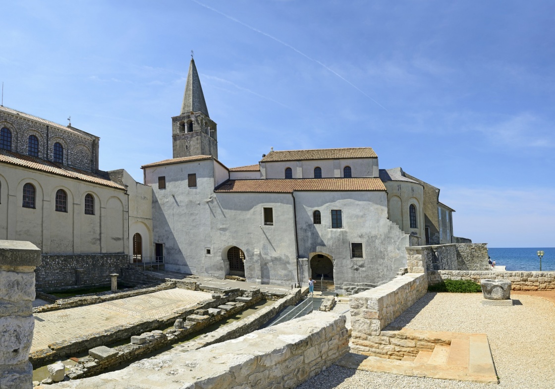 Euphrasian Basilica in Porec, Croatia. UNESCO World Heritage Site.